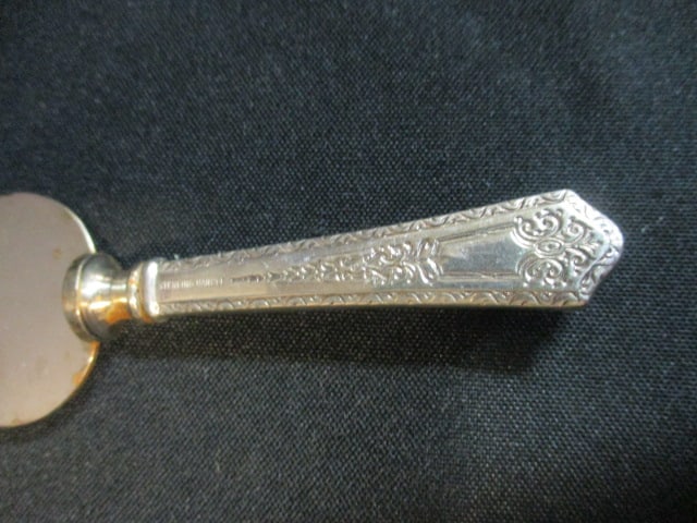 Sterling Handle Stainless Blace Carving Knife, Cheese Spreader and Dessert Knife - 3