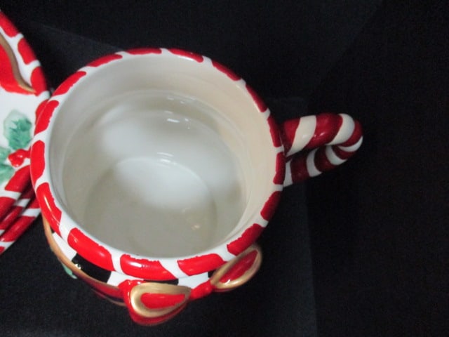 2001 CBK Ltd. Handpainted Holiday Mug and Snack Tray Sets - 4