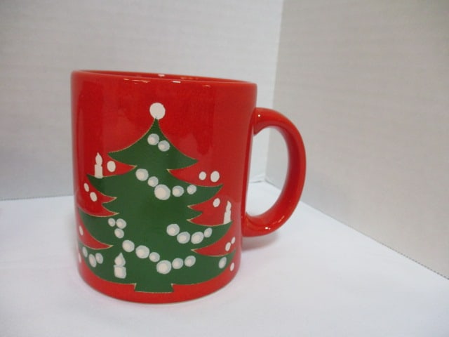 Four Waechersbach W. Germany Christmas Tree Mugs - 2