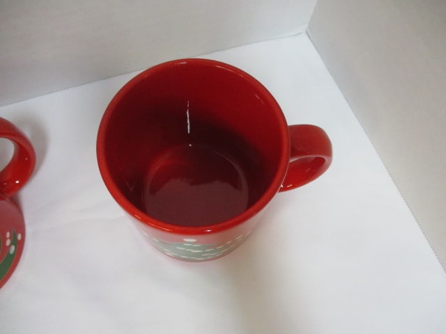 Four Waechersbach W. Germany Christmas Tree Mugs - 3
