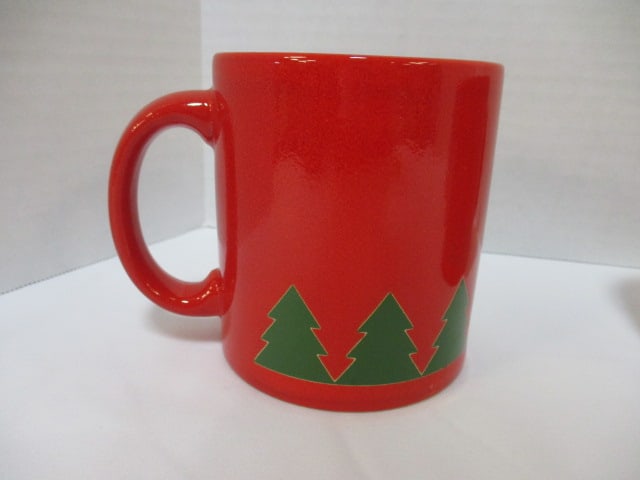Four Waechersbach W. Germany Evergreen Tree Mugs - 3