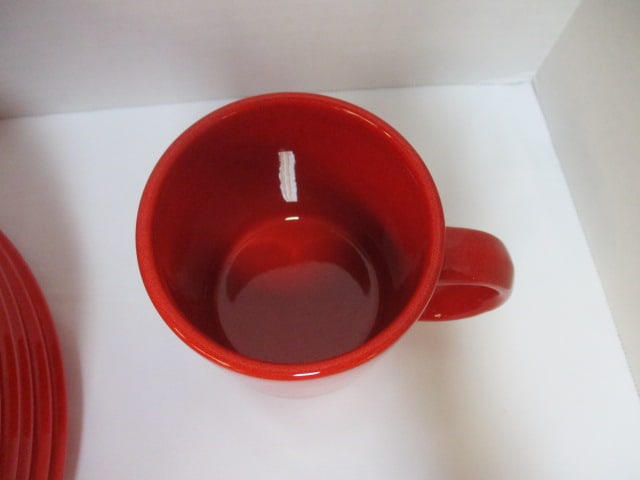 Waechersbach W. Germany Red Plates and Mugs - 3