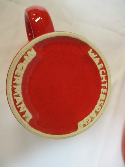Waechersbach W. Germany Red Plates and Mugs - 7