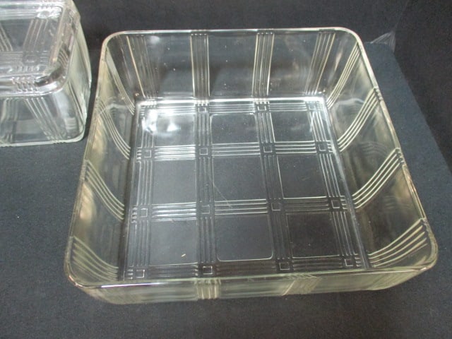 Hazel-Atlas Criss-Cross Style 3 Piece Refrigerator Box Set - 4