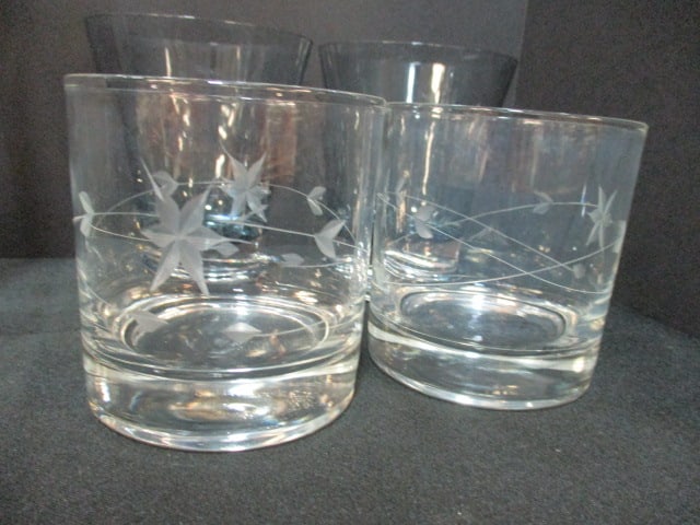 Ribbed Pitcher and Three Pair of Old Fashions - 4