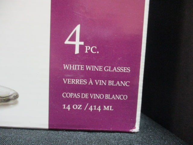 Three New Old Stock Libbey "Charisma" 4 Piece White Wine Glass Sets - 2