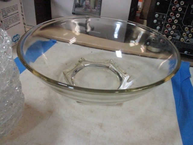 Grouping of Clear Glass Serving Pieces - 10