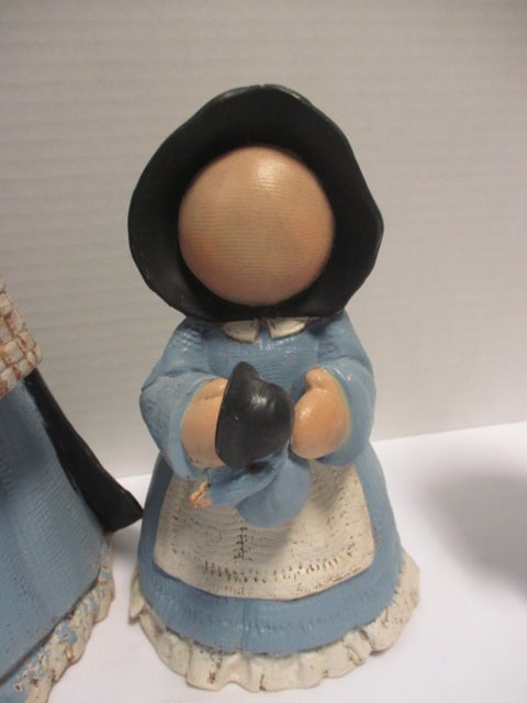 Hand Crafted Ceramic "Amish Family" Set - 5