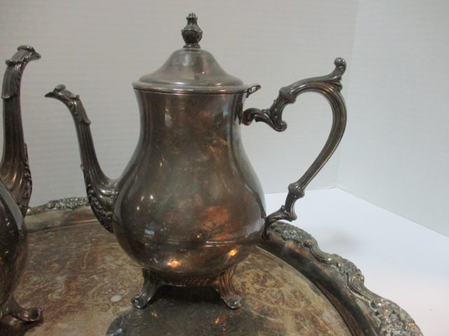 Wm. Rogers Silverplate 5 Piece Coffee & Tea Service - 2