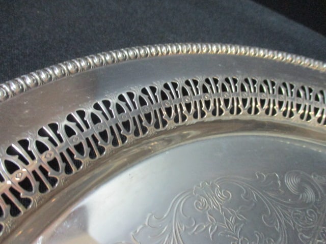 Four Crosby and Wm. Rogers Serving Trays - 4