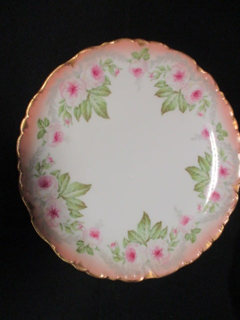 Limoges Porcelain Demi Tasse Cup/Saucer, Plate and Bonbon Dish - 5