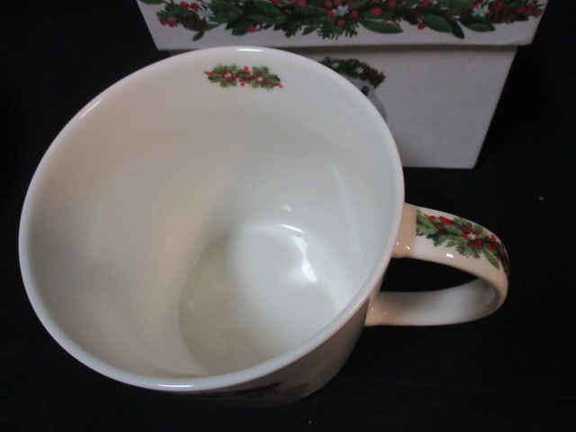Spode Christmas Tree Bowl and ppd "Glacier Goose" Trend Mug in Original Box - 6