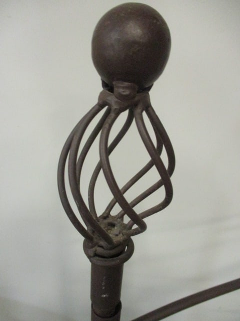 Bronzed Wrought Iron Swinging 4 Arm Hanging Pot/Garden Flag Stand - 4