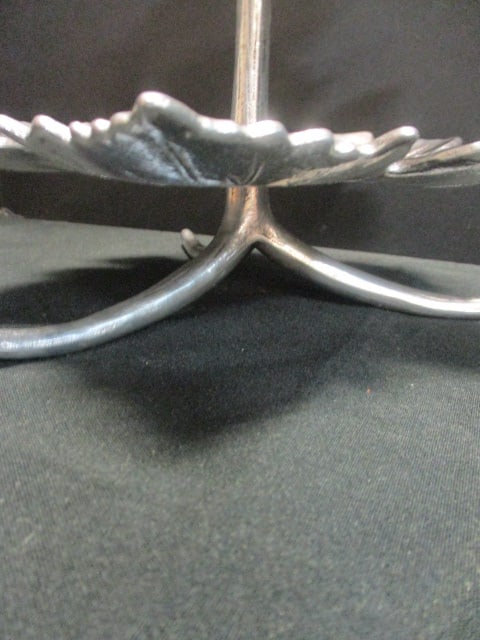 Arthur Court Cast Aluminum 3 Tier Maple Leaf Serving Stand - 3