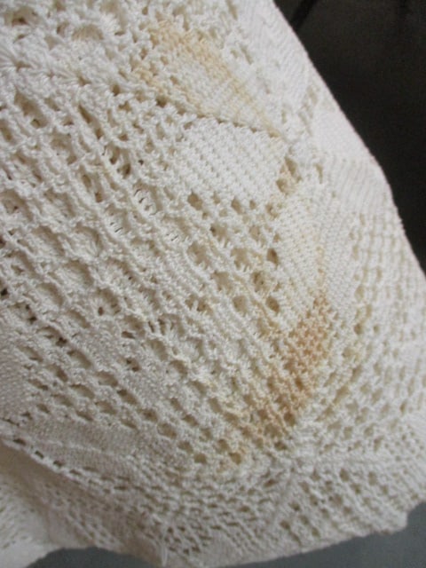 Vintage Hand Made Lace Table Cloth - 4