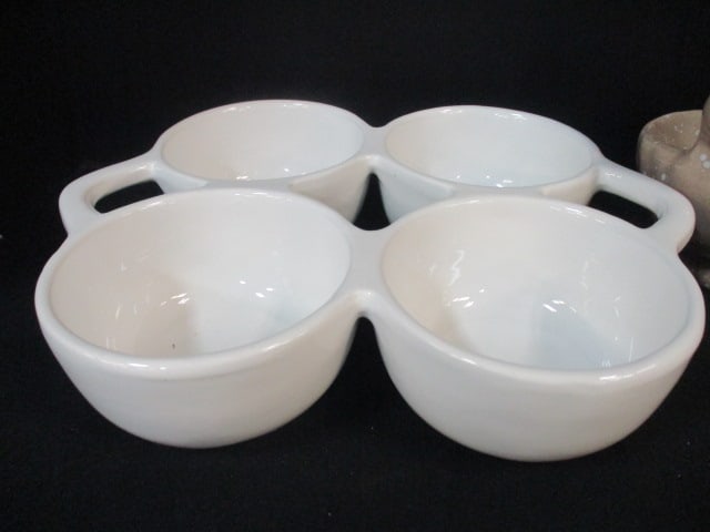 Mudpie Rabbit Shape Tidbit Dish, Midpie 4 Part Olive Serving Tray and Heavy Stainless - 3