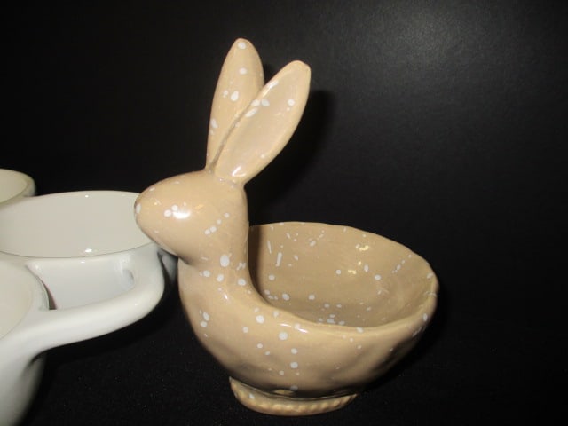 Mudpie Rabbit Shape Tidbit Dish, Midpie 4 Part Olive Serving Tray and Heavy Stainless - 5