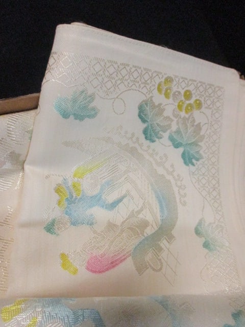 Vintage T. Co. "Orange Blossom" No. 1402 Handpainted Table Cloth and Napkin Set - 3