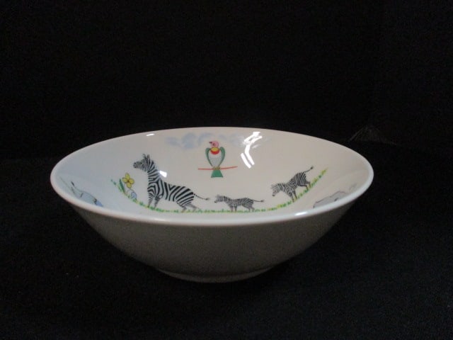 Vintage Kaiser "Animals on Parade" W. German Porcelain 3 Piece Toddler Set - 3