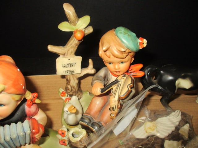 Two Vintage Relco "Month Angels", Two Vintage Goebel Hummel Figurines and Porcelain Pony - 3