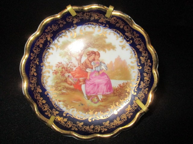 Rehausse Main Limoges Porcelain Hand Decorated Plate by Claude Brachet and - 4