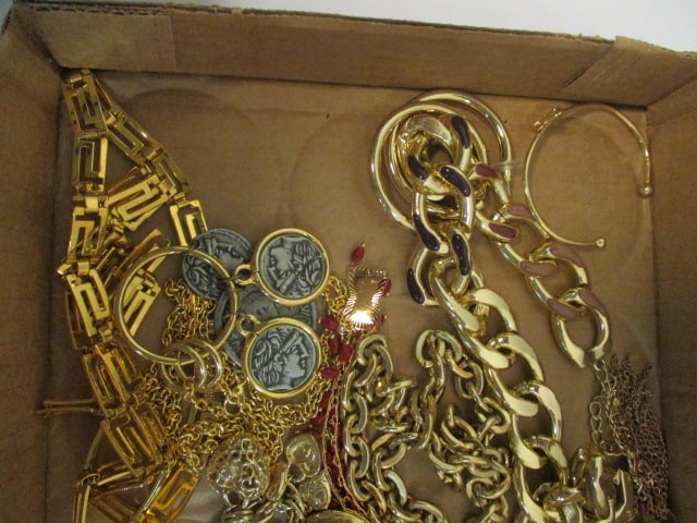 Demi-Fine Gold Tone Fashion Jewelry Cuff Bracelets, Earrings and Necklaces - 2