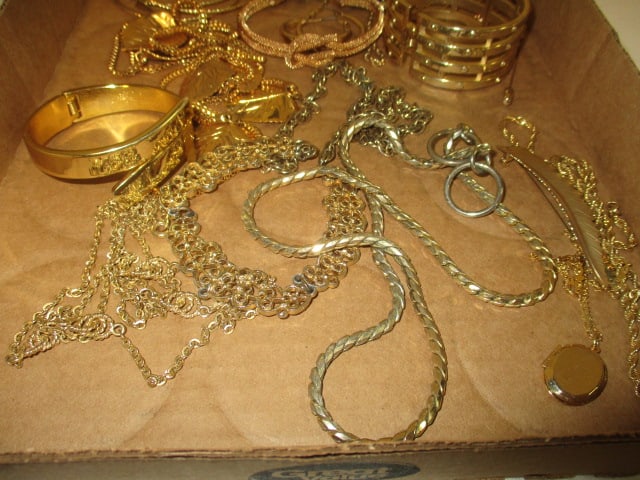 Demi-Fine Gold Tone Fashion Jewelry Cuff Bracelets, Earrings and Necklaces - 3
