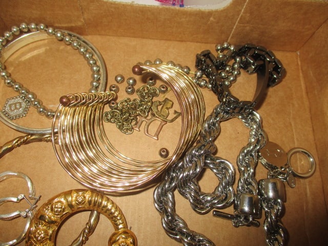 Grouping of Statement Fashion Bracelets, Chokers and Earrings - 2