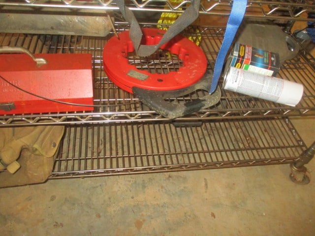 6' 6 Shelf Wire Rack on Casters with Contents - 2