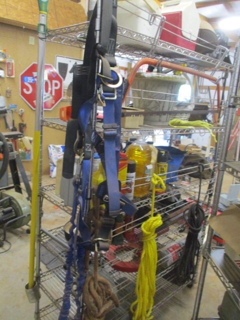 6' 6 Shelf Wire Rack on Casters with Contents - 7