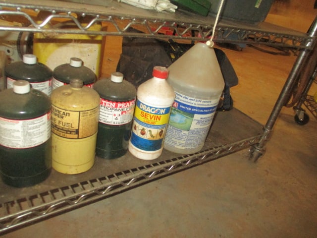 6' 6 Shelf Wire Rack on Casters with Contents - 5