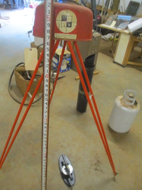 David White Survey Transit with Tripod & Measuring Stick (1 of 5)