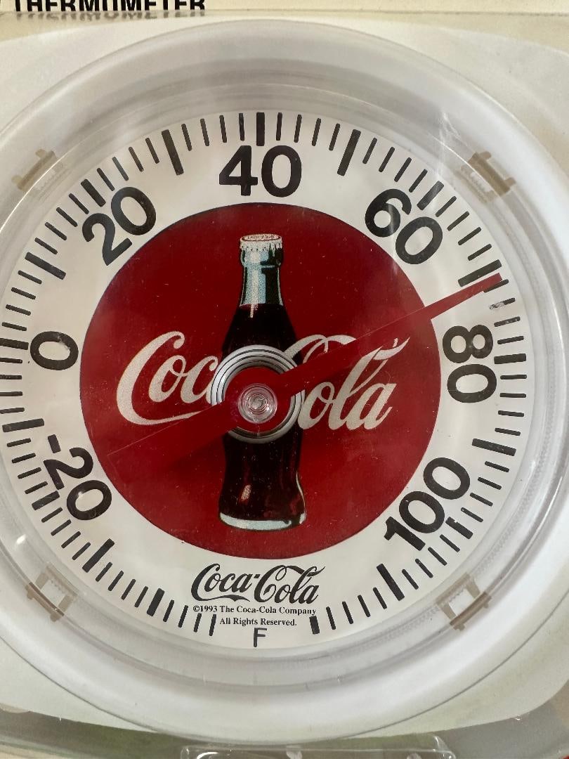 Vintage 1993 Coca-Cola Window Thermometer in Original Unopened Packaging - 2