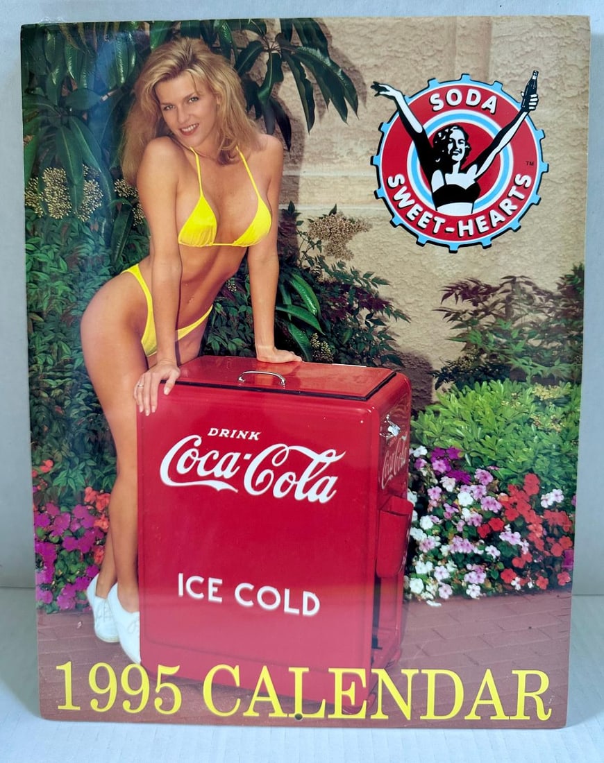 Lot of 5 Coca-Cola 1995 "SODA SWEET-HEARTS"? Calendars in Original Sealed Packaging - 2