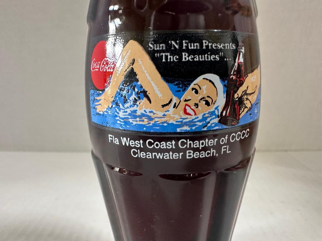 Vintage Limited Edition 1993 Coca-Cola Collectors Bottle "SUN "™N FUN, THE BEAUTIES"? FL. West - 2