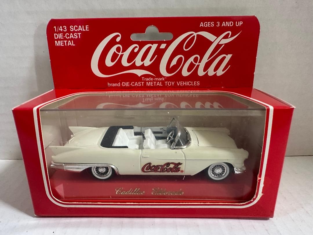 Vintage Coca-Cola Die Cast Metal "CADILLAC ELDORADO"? In Original Unopened Packaging, 1/43 Scale - 2