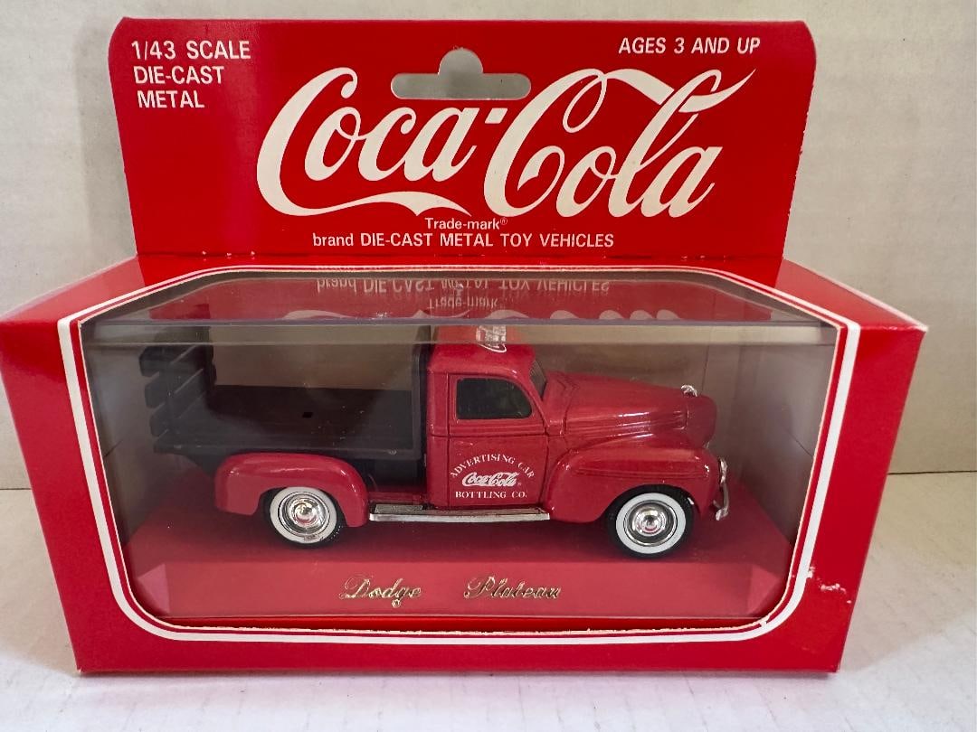 Vintage Coca-Cola Die Cast Metal "DODGE PLATEAU"? in Original Unopened Packaging, 1/43 Scale - 2