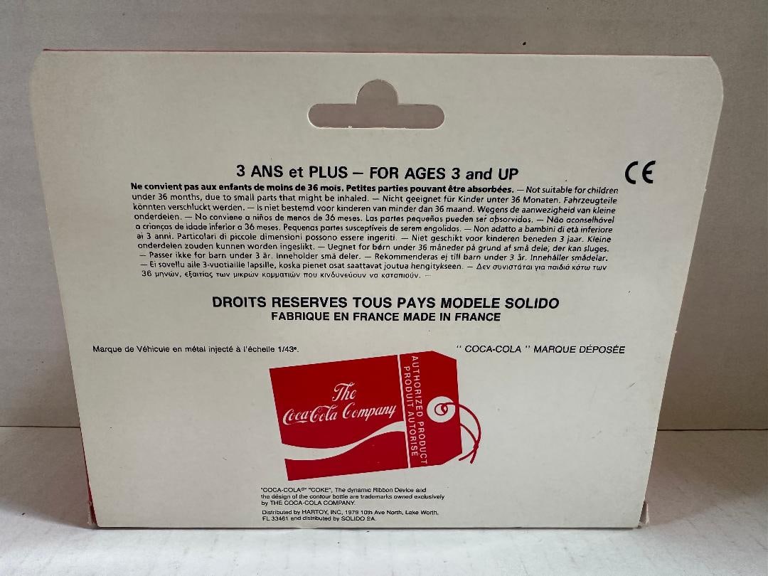 Vintage Coca-Cola Die Cast Metal "1950 CHEVROLET SEDAN"? in Original Unopened Packaging, 1/43 Scale - 5