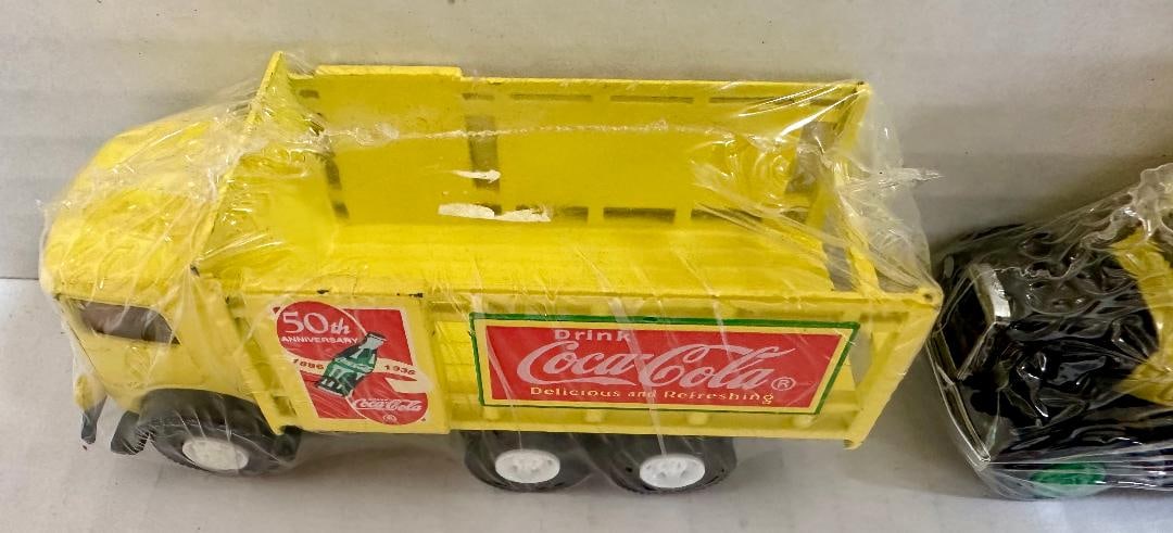 Lot of 2 Coca-Cola Die Cast Metal Delivery Trucks in Original Unopened Packaging, (1) 50th Annive... - 3