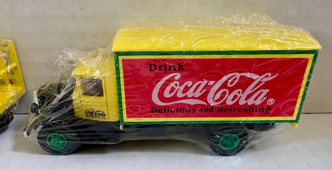 Lot of 2 Coca-Cola Die Cast Metal Delivery Trucks in Original Unopened Packaging, (1) 50th Annive... - 4