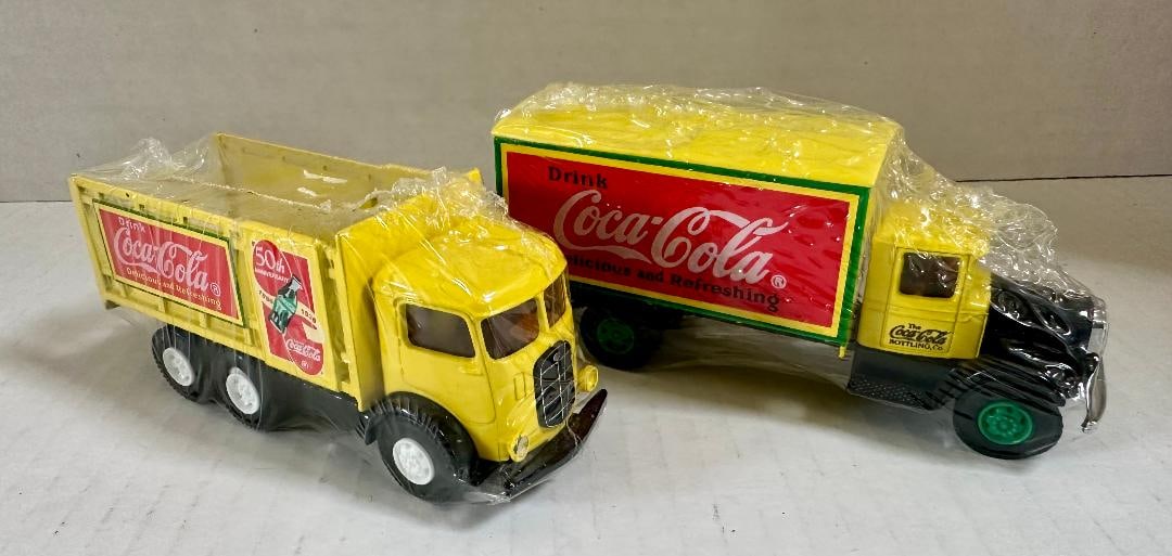 Lot of 2 Coca-Cola Die Cast Metal Delivery Trucks in Original Unopened Packaging, (1) 50th Annive... - 5