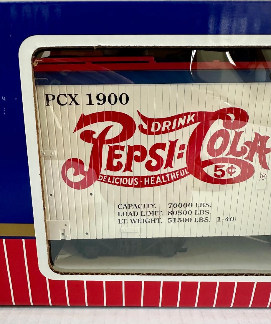 Vintage USA TRAINS Pepsi Cola 1953 Refrigerator Car, New in Original Box! - 2