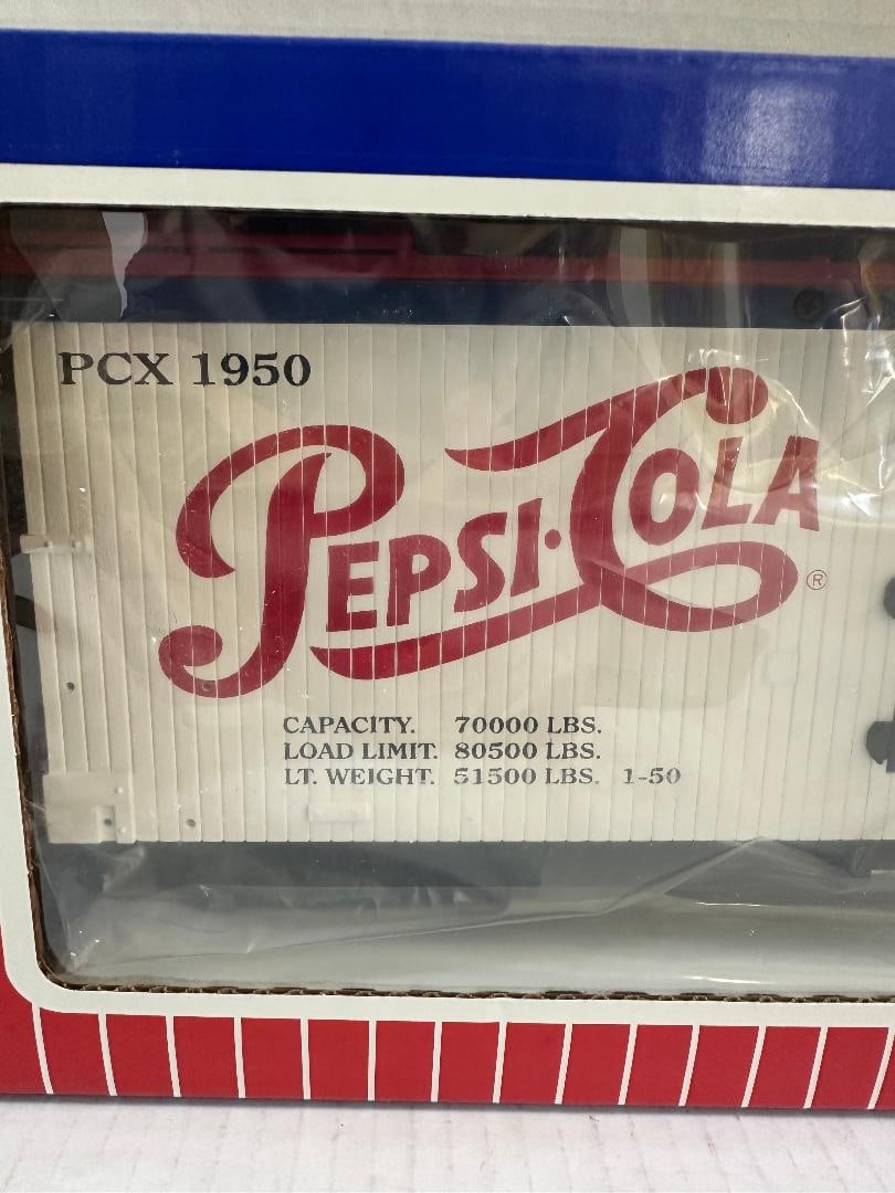 Vintage USA TRAINS Pepsi Cola "THE LIGHT REFRESHMENT"? 1950 Refrigerator Car, New in Original Box - 2