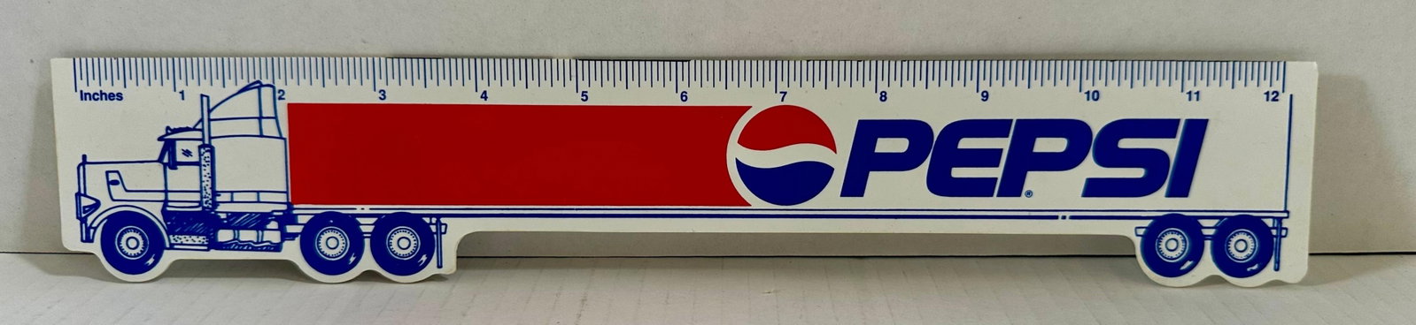 Vintage PEPSI 18-Wheeler Ruler (12"?) - 2