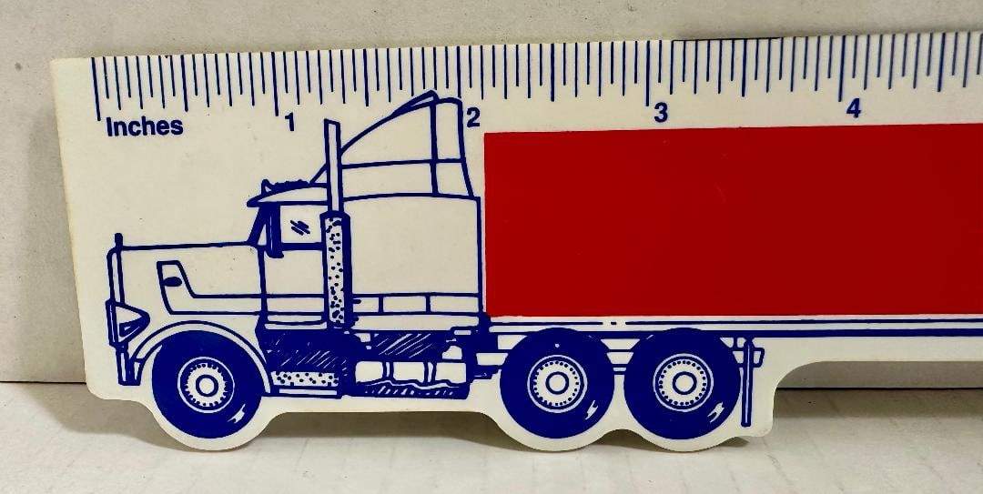 Vintage PEPSI 18-Wheeler Ruler (12"?) - 3