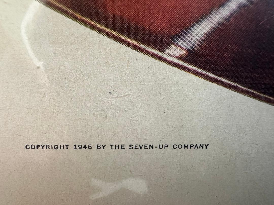 Vintage 1946 "fresh up"? with Seven-Up"? 7-UP Advertisement in Plastic Wrap - 3