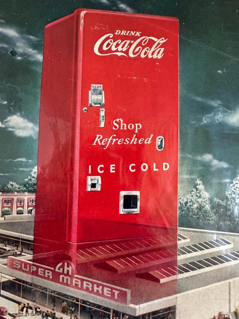 Vintage 1949 COCA-COLA Advertisement in Plastic Wrap - 2