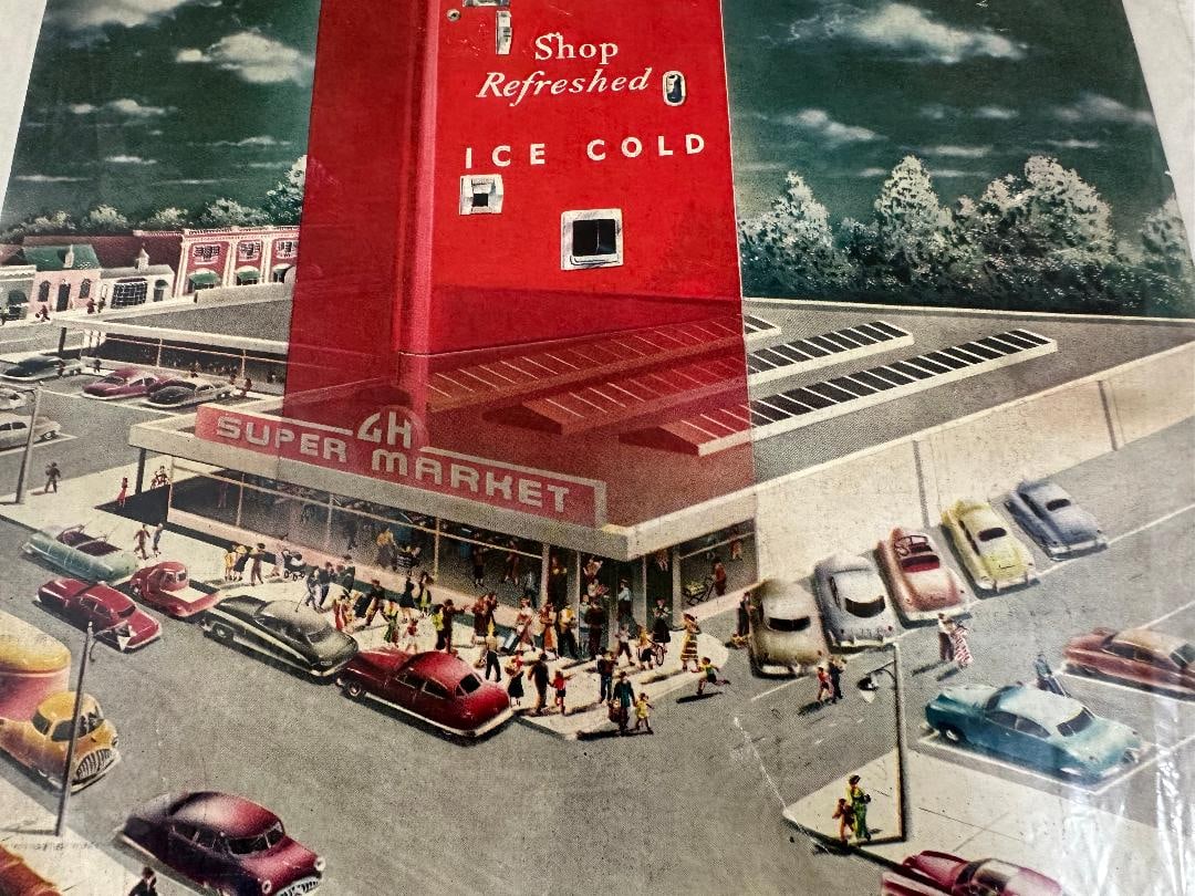 Vintage 1949 COCA-COLA Advertisement in Plastic Wrap - 3