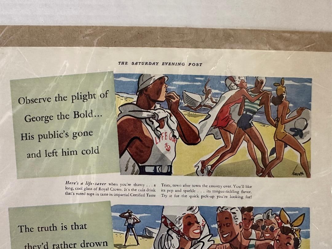 Vintage 1939 ROYAL CROWN COLA, The Saturday Evening Post - 2