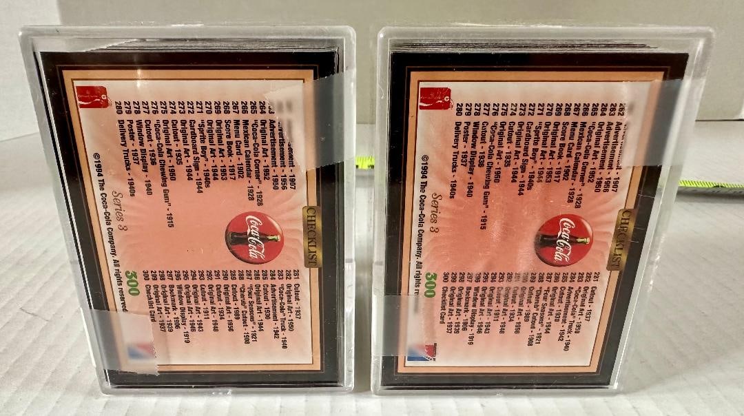 Lot of 2 Vintage 1994 Coca-Cola Collectors Cards in Original Hard Plastic Cases - 4